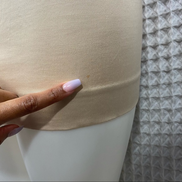 VTG Y2K Bebe Champagne Corset Top & Mini Skirt Set XS/2 - Picture 11 of 11